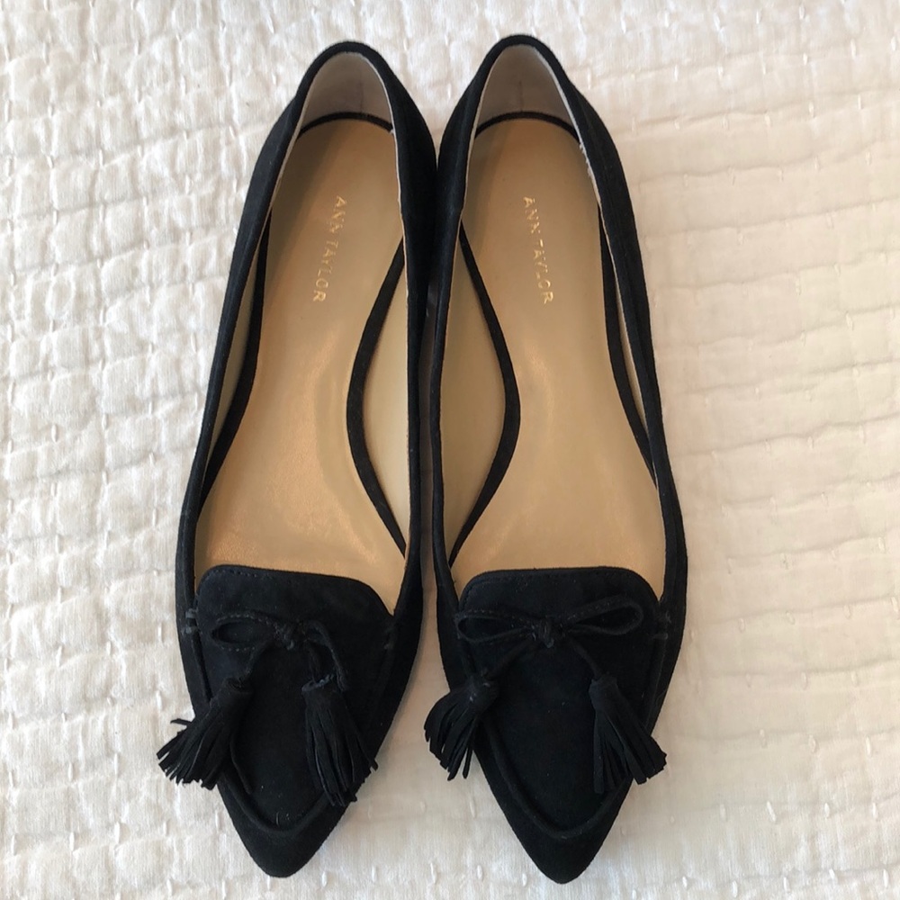 AT Suede Tassel Flats Sz 7.5 New